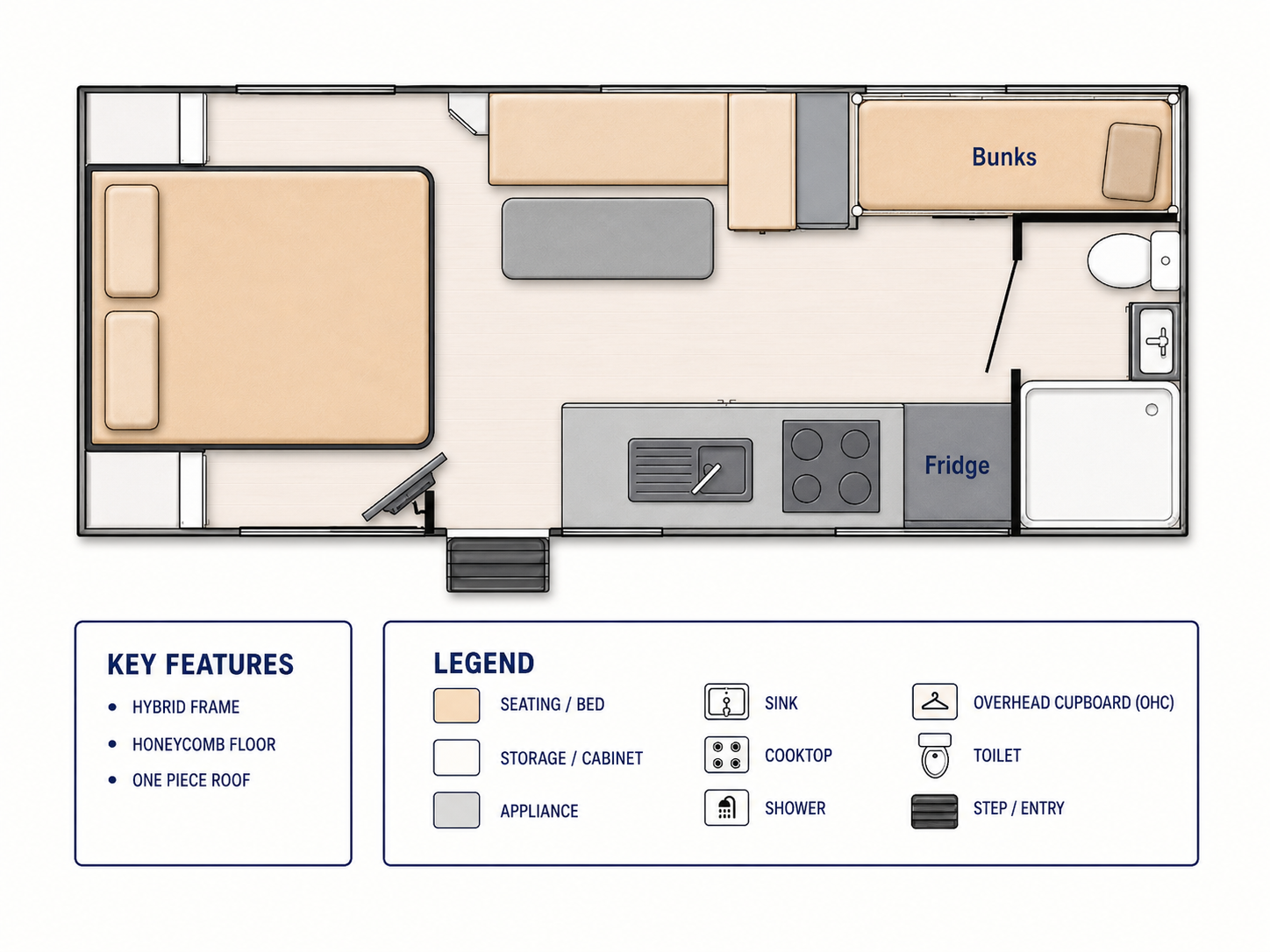 Sahara Horizon — 19'6 floor plan