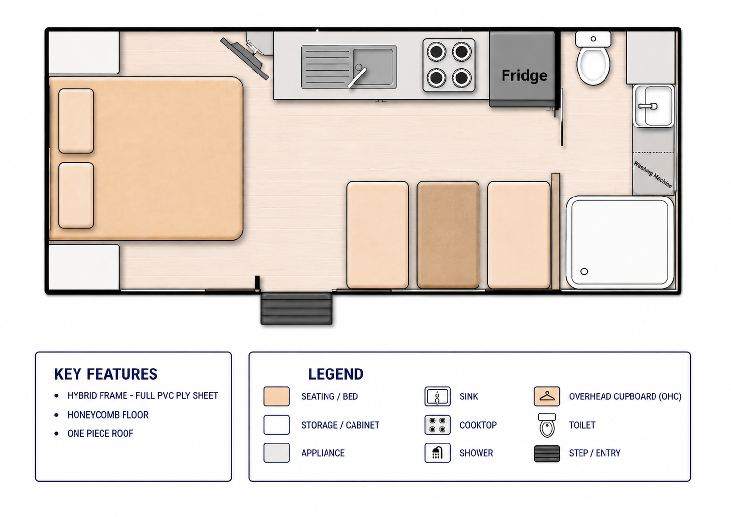 Sahara Mirage — 18'6 floor plan